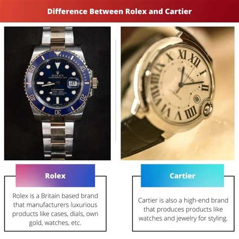 Rolex vs Cartier: diferencia y comparación 